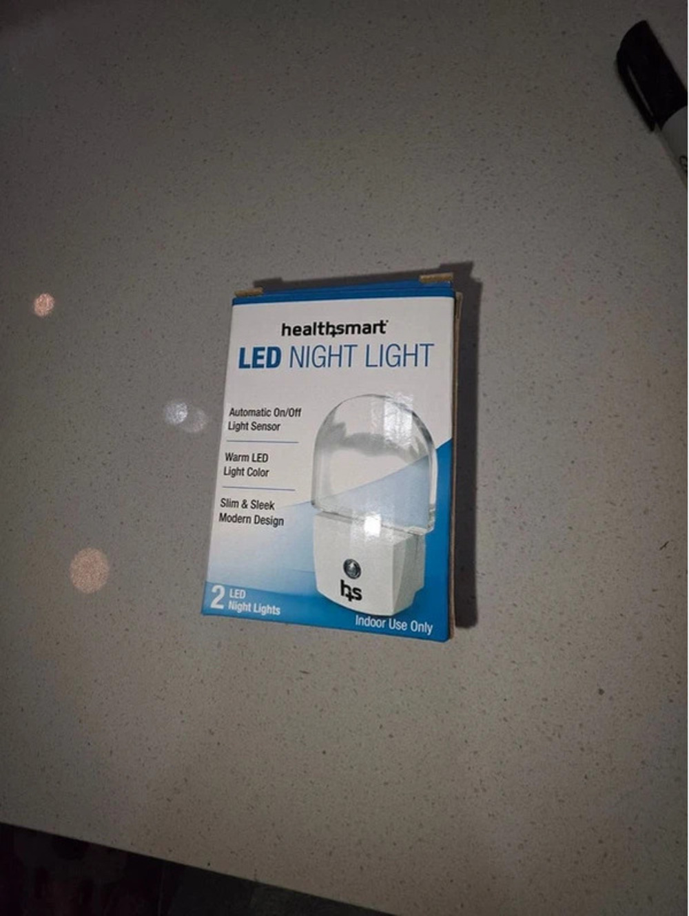 Healthsmart LED Night Light with Automatic On/Off Light Sensor - 2 Pack